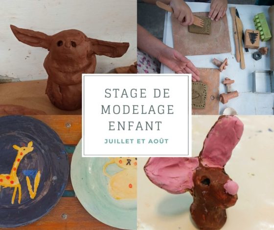 stage modelage enfant été 2021